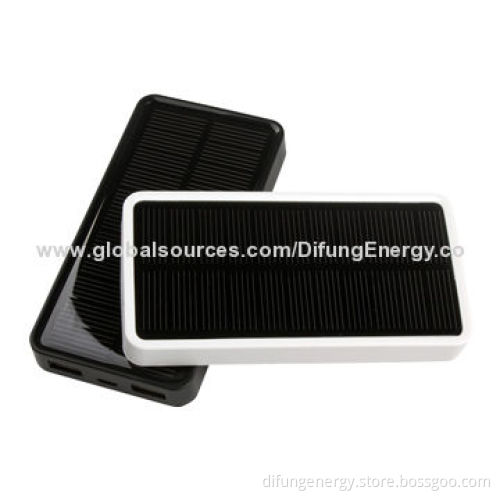 5,000mAh Dual-USB Solar Power Bank with Eco-friendly Materials